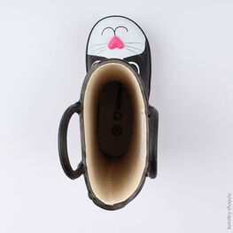 166101-11 Резиновые сапоги для девочки черный фото №4