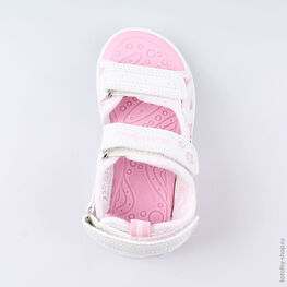 324018-12 Пляжная обувь с LED-подсветкой для девочки персиковый фото №4