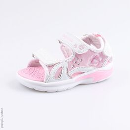 324018-12 Пляжная обувь с LED-подсветкой для девочки персиковый