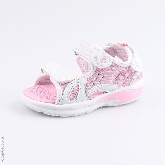 324018-12 Пляжная обувь с LED-подсветкой для девочки персиковый