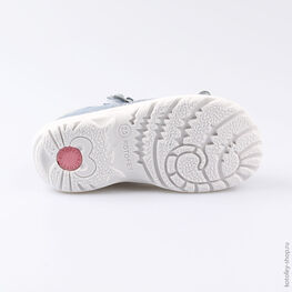 322049-23 Босоножки для девочки голубой фото №3