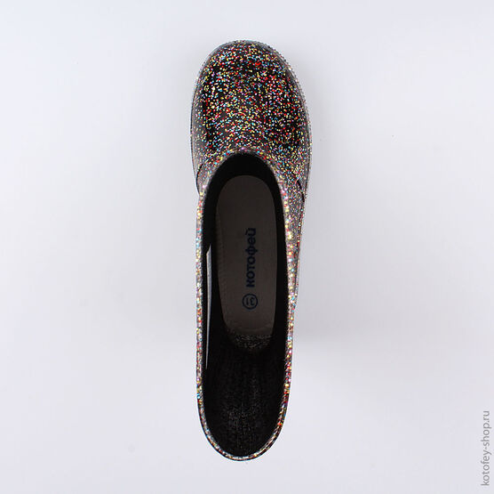 566171-11 Резиновые сапоги с LED-подсветкой для девочки разноцветный фото №4