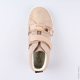 352214-21 Ботинки для девочки бронзовый фото №4