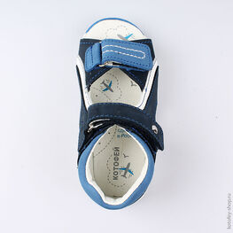322088-21 Сандалии для мальчики син-бел фото №4