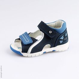 322088-21 Сандалии для мальчики син-бел