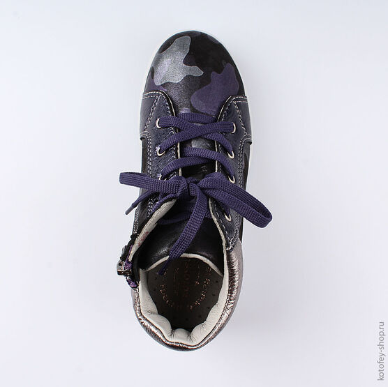 452112-22 Ботинки для девочки фиолетовый фото №4