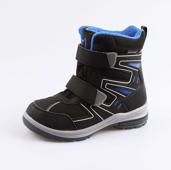 654984-41 Мембранные ботинки для мальчики чер-сер