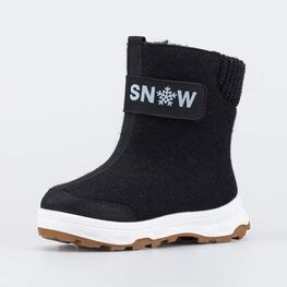 657013-42 Черные валенки для девочки Снег для девочки черный