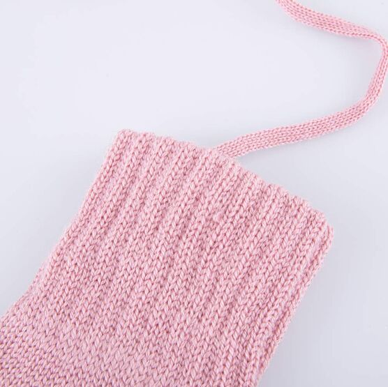 07821221-40 Теплые перчатки из шерсти мериноса розовый для девочки розовый фото №2