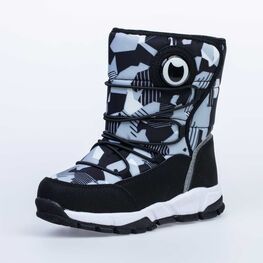 564094-42 Сапожки для мальчики чер-бел