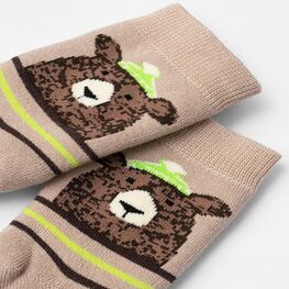 07742304-21 Носки детские махровые Мишка коричневый для мальчики коричневый фото №3