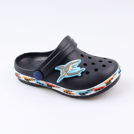 03014007-40 Украшение для обуви Акула для мальчики серый