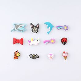 03014007-40 Украшение для обуви Акула для мальчики серый фото №2