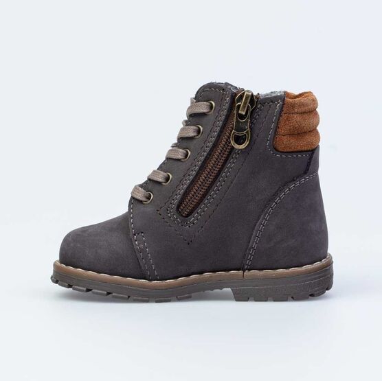 152301-31 Ботинки для мальчики серый фото №2