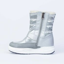 564105-41 Зимние сапожки с мехом для девочки серебристый фото №2