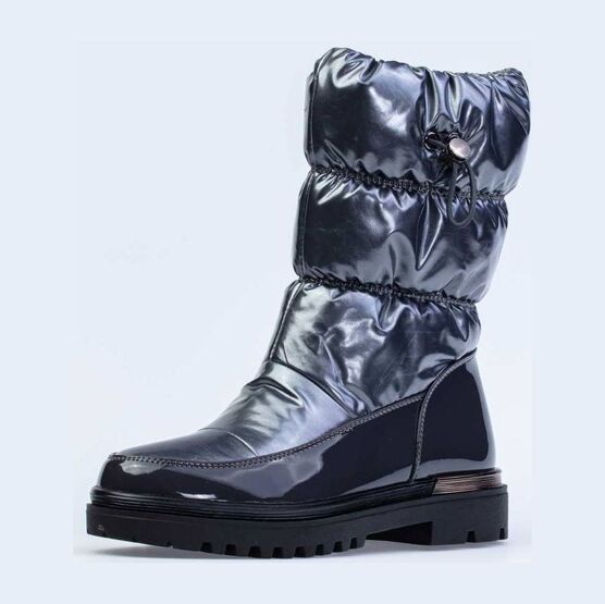 664113-43 Сапожки для девочки серый