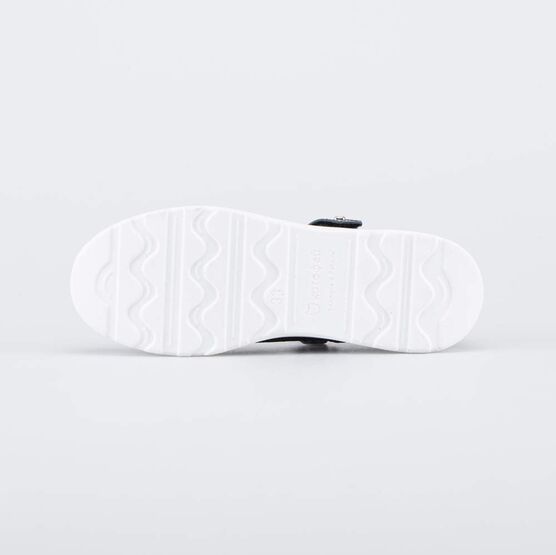 432167-22 Черные школьные туфли-балетки Сердечки для девочки черный фото №3