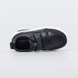 432169-21 Кожаные кеды-полуботинки для мальчика для мальчики черный фото №4