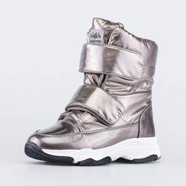 654057-42 Сапожки-дутики для девочки для девочки бронзовый