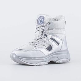 654839-42 Мембранные ботинки для девочки для девочки серебристый