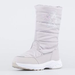 664987-42 Мембранные сапожки для девочки для девочки серый