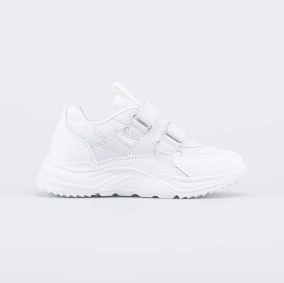 644378-74 Детские кроссовки на липучках для девочки белый фото №2