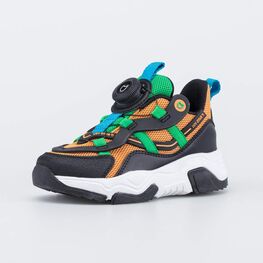 644406-74 Кроссовки с эффектом плоской подошвы для мальчики черный