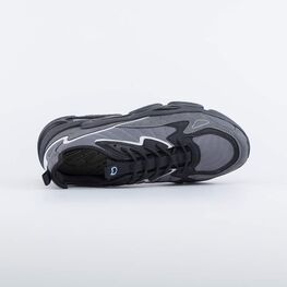 944000-11 Кроссовки мужские на шнурках для мальчики серый-черный фото №4