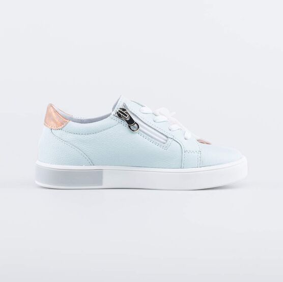 532256-24 Полуботинки из натуральной кожи для девочки мятный фото №2