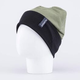07711919-41 Шапка с отворотом для мальчика оливковый для мальчики черный + оливковый