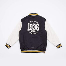 07757053-41 Куртка бомбер для мальчика черный-бежевый для универсальные черный + бежевый фото №2