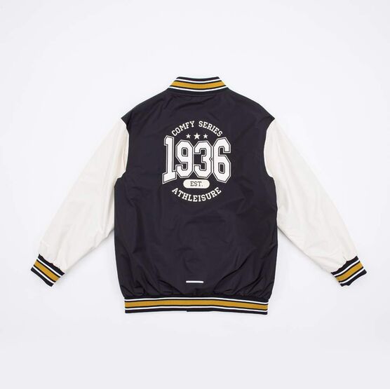 07757053-41 Куртка бомбер для мальчика черный-бежевый для универсальные черный + бежевый фото №2