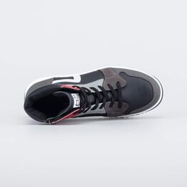 552328-42 Зимние ботинки для мальчика для мальчики чер-сер-кра фото №4