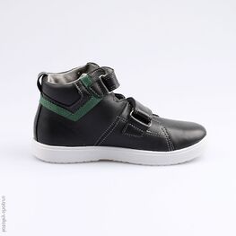 652109-21 Ботинки для мальчики сер-зел фото №2