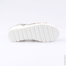 523059-21 Босоножки для девочки серебрист. фото №3