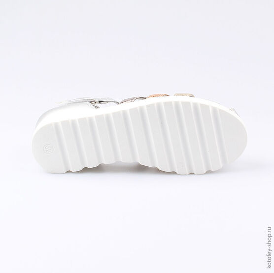 523059-21 Босоножки для девочки серебрист. фото №3