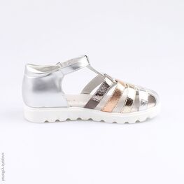 523059-21 Босоножки для девочки серебрист. фото №2
