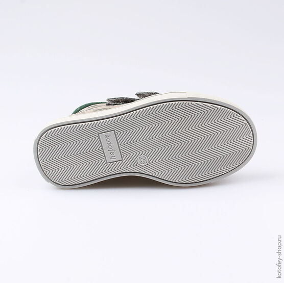 352163-21 Ботинки для мальчики сер-зел фото №3