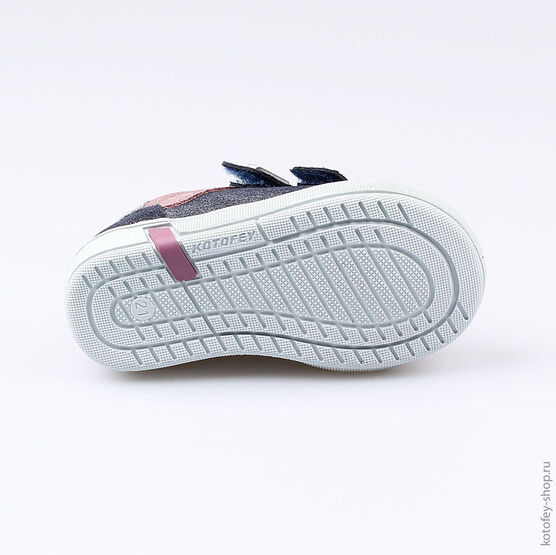 132122-23 Полуботинки для девочки светло-синий фото №3