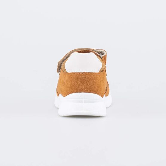 122230-22 Кожаные сандалии для мальчика Горчичный для мальчики горчичный фото №5