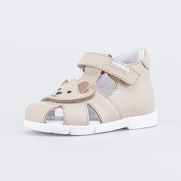 122231-22 Кожаные сандалии для мальчика Мой щенок для мальчики бежевый