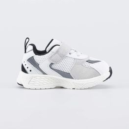 344553-11 Серые кроссовки для мальчика для мальчики белый + серый фото №2