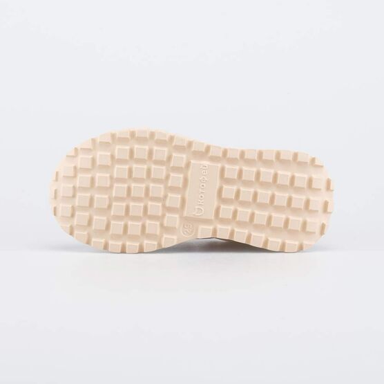 344549-12 Светлые кроссовки на липучках для девочки беж-роз-гол фото №3