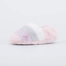 531318-11 Пушистые домашние тапочки для девочки розовый