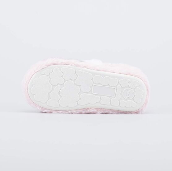 531318-11 Пушистые домашние тапочки для девочки розовый фото №3