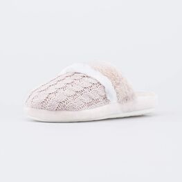 531320-11 Домашние тапочки-шлепки для девочки бежевый