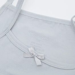 07854020-40 Майки для девочки 2 шт. белый+серый для девочки бел-сер фото №4