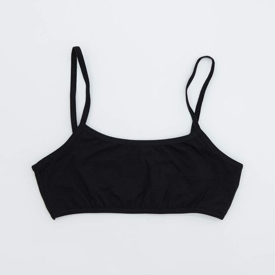 07854021-40 Топ-бюстье для девочки 3 шт. для девочки бел-чер-сер фото №2