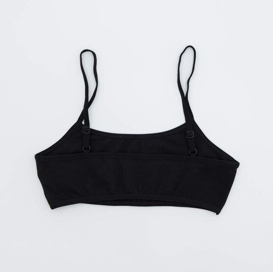 07854021-40 Топ-бюстье для девочки 3 шт. для девочки бел-чер-сер фото №3