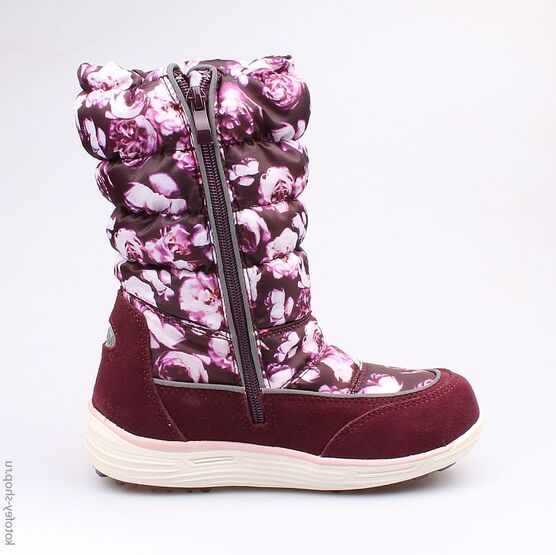 664919-42 Мембранные сапожки для девочки бордовый фото №2